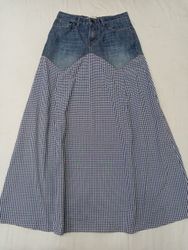 CR938 Upcycled Maxi Skirt