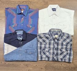 Wrangler button up shirts