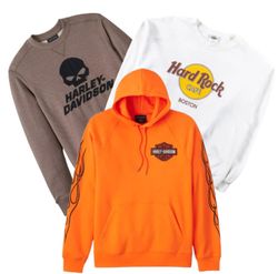 HARLEY DAVIDSON & HARD ROCK CAFE SWEAT-SHIRTS & HO..