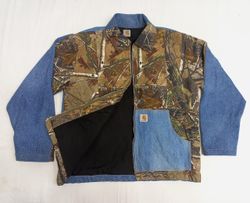 CR950 UPCYCLED Denim Carhartt Camo Jacket