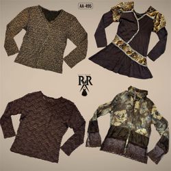 Y2K Earthy Tone Mix Full Sleeve Tops (AA-495)