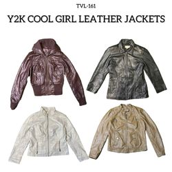 Y2K Cool Girl Leather Jackets (TVL-161)