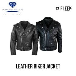 Biker Leather Jacket (DV -11-375)