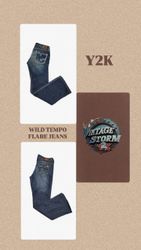 Y2K Wild Tempo Denim Flared Jeans