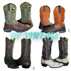 Op vintage 0098 Famous Branded Cowboy Boots