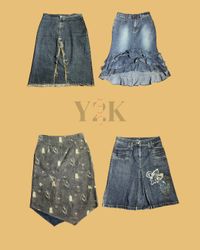 Vintage Y2K Jeans Röcke (Yv-485)