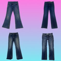 Y2K Denim flare jeans (TH-168)