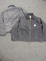 Carhartt Black Faded Acid Washed Rework Style Detr..