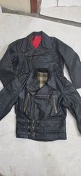 Men's Vintage Leather German Trench Coat..
