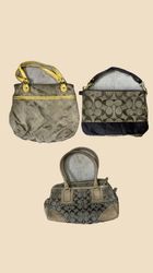 Sacs monogram Coach Brown Y2k