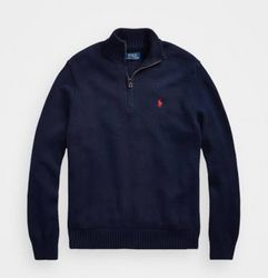 POLO RALPH LAUREN HALF ZIP SWEATER