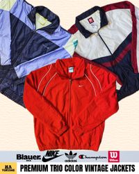 Premium Vintage Trio Colors Jackets Inc Nike Adida..