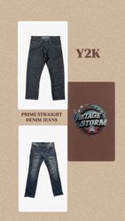 Y2k Prime Denim Straight Jeans