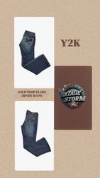 Y2k Wild Tempo Denim Flared Jeans