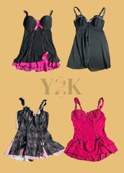Y2K Retro Babydoll Slip Bundle (Yv-491)