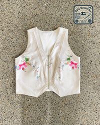 Upcycled Tablecloth Vest