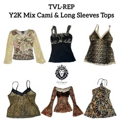 Y2K Mix Cami & Long Sleeves Tops (REP)