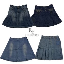 Y2K Era Cyber Girl Midi Skrits RE-1216