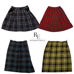 Y2K NYC IT Girl Wool Midi Skirt RE2512