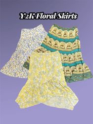 Y2K Floral Skirts