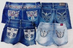 CR5595 Y2K Style UPCYCLED Mixed Shorts