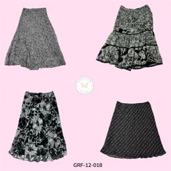 Elegant Poly Printed Skirt – Lightweight & Flowy E..