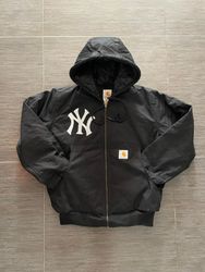 Carhartt NY rework style black hooded jackets