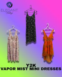 Y2K Vapor Mist Mini Dresses - EV1265