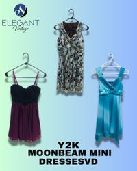 Y2K Moonbeam Mini Dresses - EV1269