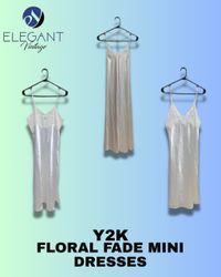 Y2K Floral Fade Mini Dresses - EV1271