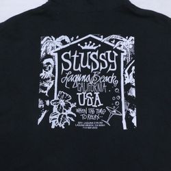 CR989 Rework Style Stussy Print Hoodie