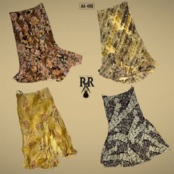 Y2K Boho Earthy Tone Mix Poly Skirts (AA-490)