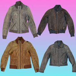 90s/Y2k Cool Girl Leather Jackets (TT-248)