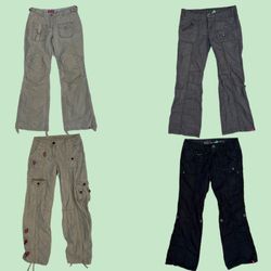 Y2k Unique Flared Cargo pants (TT-250)