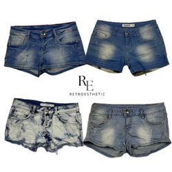 Y2K Era Cuber Girl Micro Mini Short RE-2520