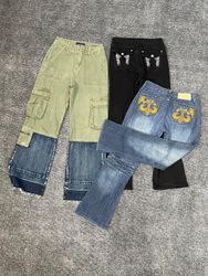 Y2K Verzierte & Bestickte Flared Jeans - r (02/12)
