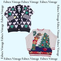 (FV-631) Y2K Fancy Beaded Details Knitwear -Sweate..