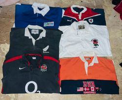 Lot de t-shirts de rugby de club vintage 1