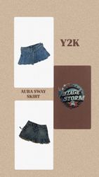 Y2k Aura Sway Skirt