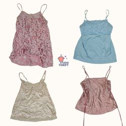 Y2K Fairycore Pastel Cami Tops | Soft Girl & Coque..
