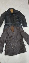 Men's vintage german leather jackets/coat