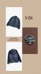 Y2k Rift Edge Denim Jacket