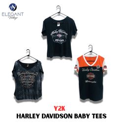 Y2K Harley Davidson Baby Tees - EV1057