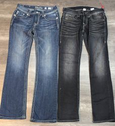 1187 - Miss Me & True Religion Jean flare et boot ..