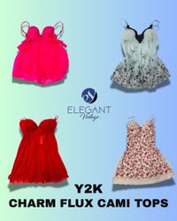 Y2K Charm Flux Cami Tops - EV1285