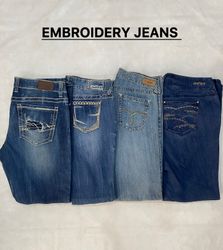Vintage Embroidery Jeans