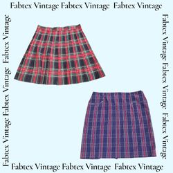 (FV-629) Y2K Checked Skirt