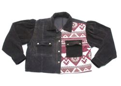 CR1003 UPCYCLED  Tribal Corduroy Jacket