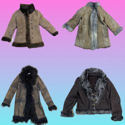 Y2K unique Afghan coat (TS-1665)