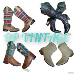 Op vintage 102 Branded Cowboy Boots
